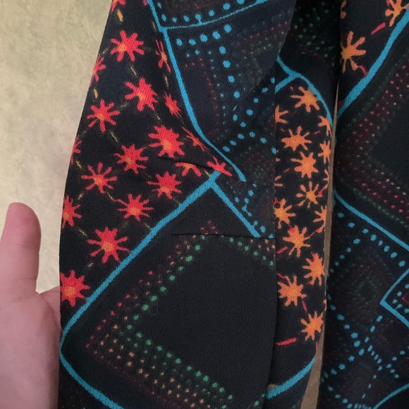 Vintage 60s 70s Graphic Shift Dress - Picture 4 of 5